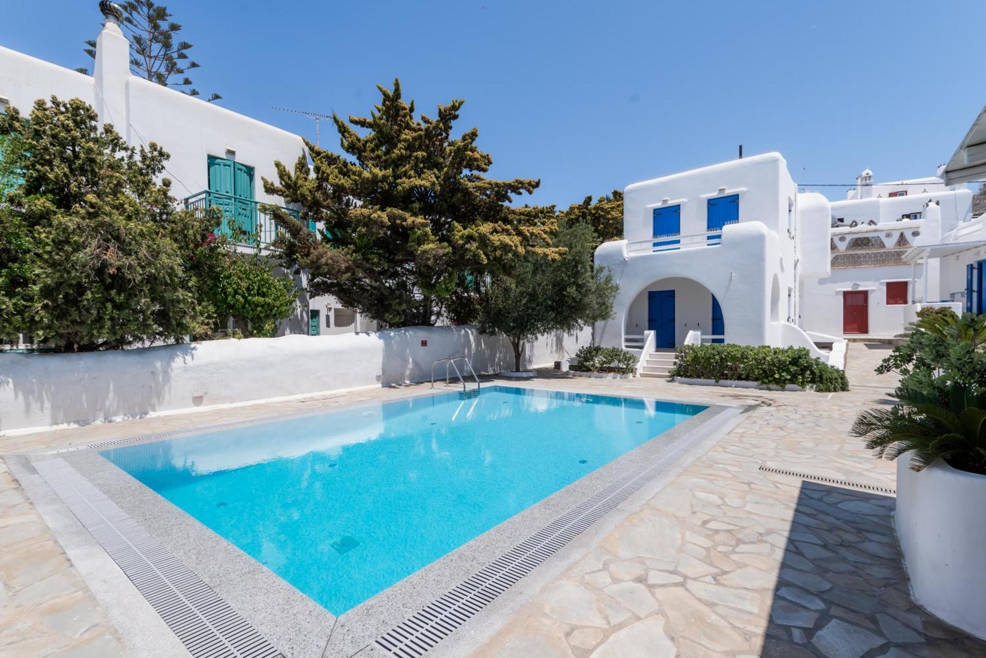 Olive Tree Mykonos Town Semi-Basement Apartment Buitenkant foto